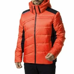 Vestes De Ski ROSSIGNOL HIVER DOWN JKT NEON RED 22 Orange / Noir