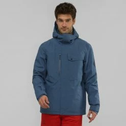 Vestes De Ski SALOMON POWDERSTASH JACKET M DARK DENIM/NIGHT SKY/MOOD INDIGO 21 Bleu -Vêtements hiver Homme Soldes 9 76921 powderstash jacket m dark denim night sky mood indigo lc1398300 02