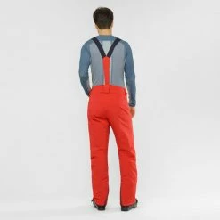 Pantalons De Ski SALOMON FORCE PANT M GOJI BERRY 22 Rouge -Vêtements hiver Homme Soldes 9 76938 force pant m goji berry lc1403600 03