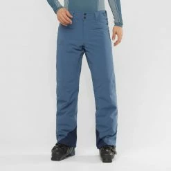 Pantalons De Ski SALOMON BRILLIANT PANT M DARK DENIM 21 Bleu -Vêtements hiver Homme Soldes 9 76945 brilliant pant m dark denim lc1433300 04