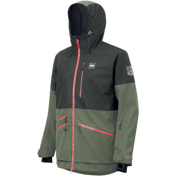 Vestes De Ski PICTURE STONE JKT BLACK 22 Noir / Vert 2 Vestes De Ski PICTURE STONE JKT BLACK 22 Noir / Vert