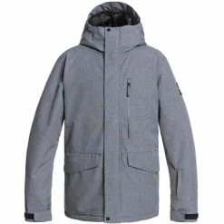 Vestes De Ski QUIKSILVER MISSION SOLID JK HEATHER GREY 23 Gris