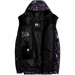Vestes De Ski QUIKSILVER MISSION PRINTED JK TRUE BLACK WOOLFLAKES 21 Noir -Vêtements hiver Homme Soldes 9 80634 mission printed jk true black woolflakes eqytj03267 kvj5 03
