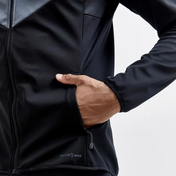 Vestes De Ski CRAFT GLIDE BLOCK JKT ASPHALT/BLACK 21 Gris / Noir 8 Vestes De Ski CRAFT GLIDE BLOCK JKT ASPHALT/BLACK 21 Gris / Noir – Image 6
