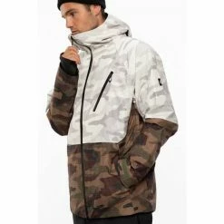 Vestes De Ski 686 MNS GLCR GORE HYDRA THERMA JKT CAMO CLRBLK 21 Blanc / Vert / Marron -Vêtements hiver Homme Soldes 9 80804 mns glcr gore hydra therma jkt camo clrblk m0w103 ccb 03