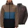 Vestes De Ski 686 MNS SMARTY 3-IN-1 FORM JACKET TOBACCO CLRBLK 21 Marron / Bleu / Noir -Vêtements hiver Homme Soldes 9 80891 mns smarty 3 in 1 form jacket tobacco clrblk m0w110 tocb 01