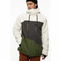 Vestes De Ski 686 MNS GEO INSULATED JACKET BIRCH WASH CLRBLK 21 Blanc / Gris / Vert 10 Vestes De Ski 686 MNS GEO INSULATED JACKET BIRCH WASH CLRBLK 21 Blanc / Gris / Vert -Vêtements hiver Homme Soldes 9 80893 mns geo insulated jacket birch wash clrblk mow113 bwcb 03