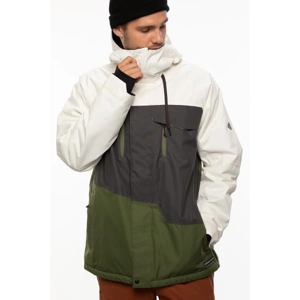 Vestes De Ski 686 MNS GEO INSULATED JACKET BIRCH WASH CLRBLK 21 Blanc / Gris / Vert 6 Vestes De Ski 686 MNS GEO INSULATED JACKET BIRCH WASH CLRBLK 21 Blanc / Gris / Vert – Image 4