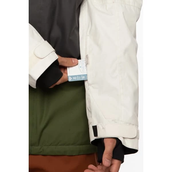 Vestes De Ski 686 MNS GEO INSULATED JACKET BIRCH WASH CLRBLK 21 Blanc / Gris / Vert 7 Vestes De Ski 686 MNS GEO INSULATED JACKET BIRCH WASH CLRBLK 21 Blanc / Gris / Vert – Image 5