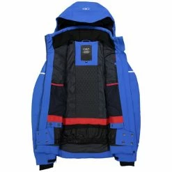Vestes De Ski CMP MAN JACKET ZIP HOOD ROYAL 22 Bleu -Vêtements hiver Homme Soldes 9 81822 man jacket zip hood royal 30w0337 n951 04