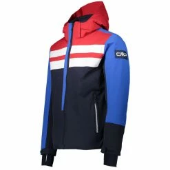 Vestes De Ski CMP MAN JACKET ZIP HOOD BLU SCURO 22 Bleu / Rouge -Vêtements hiver Homme Soldes 9 81828 man jacket zip hood blu scuro 30w0447 n950 02