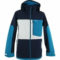 Vestes De Ski BURTON M PEASY JK DRSBLU/STOWHT/BAYBLU 21 Bleu / Blanc