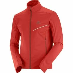 Vestes De Ski SALOMON RS SOFTSHELL JKT M GOJI BERRY/MADDER BROWN 21 Rouge