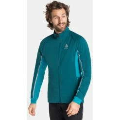 Vestes De Ski ODLO AEOLUS PRO JKT SUBMERGED/TUMULTUOUS SEA 21 Bleu / Vert -Vêtements hiver Homme Soldes 9 85561 blouson aeolus pro submerged tumultuous sea 622442 20747 03