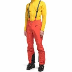 Pantalons De Ski HAGLÖFS LUMI FORM PANT MEN HABANERO 21 Orange -Vêtements hiver Homme Soldes 9 85860 604622 3jr 03