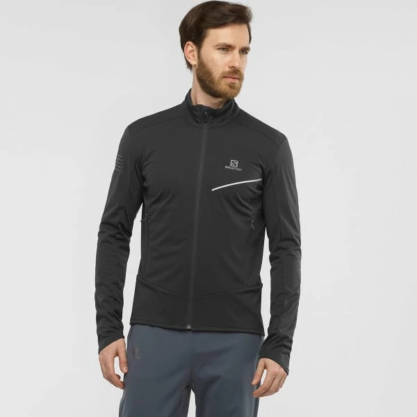 Vestes De Ski SALOMON RS SOFTSHELL JKT M BLACK 21 Noir 4 Vestes De Ski SALOMON RS SOFTSHELL JKT M BLACK 21 Noir – Image 2