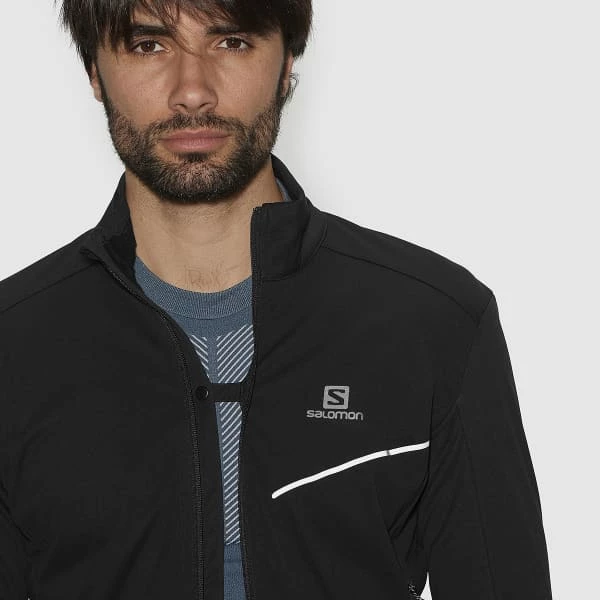 Vestes De Ski SALOMON RS SOFTSHELL JKT M BLACK 21 Noir 6 Vestes De Ski SALOMON RS SOFTSHELL JKT M BLACK 21 Noir – Image 4