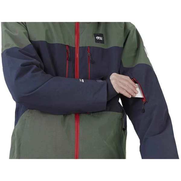 Vestes De Ski PICTURE OBJECT JKT DARK BLUE LYCHEN GREEN 22 Bleu / Vert 7 Vestes De Ski PICTURE OBJECT JKT DARK BLUE LYCHEN GREEN 22 Bleu / Vert – Image 5