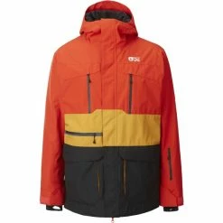 Vestes De Ski PICTURE PURE JKT PUMPKIN RED/BLACK 22 Jaune / Rouge / Noir