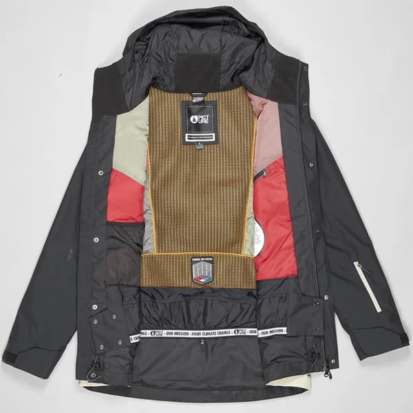 Vestes De Ski PICTURE PURE JKT BLACK/LYCHEN GREEN 22 Noir / Beige 5 Vestes De Ski PICTURE PURE JKT BLACK/LYCHEN GREEN 22 Noir / Beige – Image 3