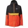 Vestes De Ski PICTURE TRIFID JKT BLACK/PUMPKIN RED 22 Noir / Rouge -Vêtements hiver Homme Soldes 9 91919 trifid jkt black pumpkin red mvt350 a 01