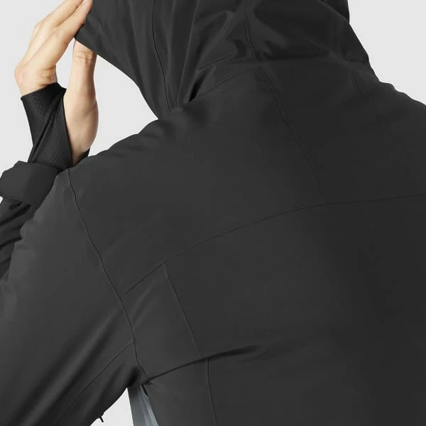 Vestes De Ski SALOMON HIGHLAND JKT M BLACK/EBONY 22 Gris / Noir 7 Vestes De Ski SALOMON HIGHLAND JKT M BLACK/EBONY 22 Gris / Noir – Image 5