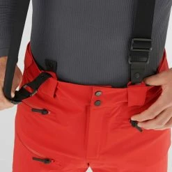 Pantalons De Ski SALOMON OUTLAW 3L PANT GOJI BERRY 22 Rouge -Vêtements hiver Homme Soldes 9 92180 outlaw 3l pant goji berry lc1576000 04