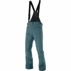 Pantalons De Ski SALOMON OUTLAW 3L PANT MALLARD BLUE 22 Bleu