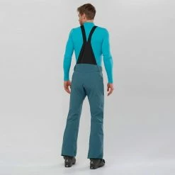 Pantalons De Ski SALOMON OUTLAW 3L PANT MALLARD BLUE 22 Bleu -Vêtements hiver Homme Soldes 9 92181 outlaw 3l pant mallard blue lc1576200 03