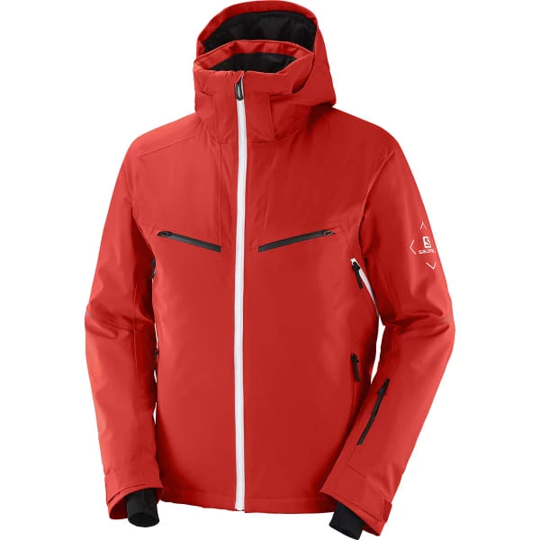 Vestes De Ski SALOMON BRILLIANT JKT M GOJI BERRY 22 Rouge 3 Vestes De Ski SALOMON BRILLIANT JKT M GOJI BERRY 22 Rouge