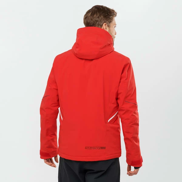 Vestes De Ski SALOMON BRILLIANT JKT M GOJI BERRY 22 Rouge 4 Vestes De Ski SALOMON BRILLIANT JKT M GOJI BERRY 22 Rouge – Image 2