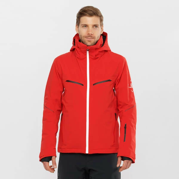 Vestes De Ski SALOMON BRILLIANT JKT M GOJI BERRY 22 Rouge 5 Vestes De Ski SALOMON BRILLIANT JKT M GOJI BERRY 22 Rouge – Image 3