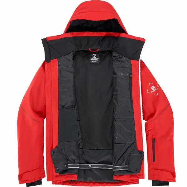 Vestes De Ski SALOMON BRILLIANT JKT M GOJI BERRY 22 Rouge 6 Vestes De Ski SALOMON BRILLIANT JKT M GOJI BERRY 22 Rouge – Image 4
