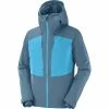 Vestes De Ski SALOMON HIGHLAND JKT M MALLARD BLUE 22 Bleu -Vêtements hiver Homme Soldes 9 92188 highland jkt m mallard blue lc1583000 01