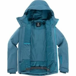 Vestes De Ski SALOMON HIGHLAND JKT M MALLARD BLUE 22 Bleu -Vêtements hiver Homme Soldes 9 92188 highland jkt m mallard blue lc1583000 04