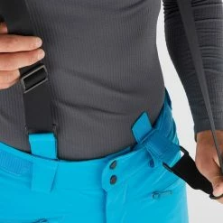 Pantalons De Ski SALOMON FORCE PANT M BARRIER REEF 22 Bleu -Vêtements hiver Homme Soldes 9 92189 force pant m barrier reef lc1583700 05