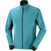 Vestes De Ski SALOMON AGILE SOFTSHELL JKT M BARRIER REEF/BLACK 21 Bleu -Vêtements hiver Homme Soldes 9 92406 agile softshell jkt m barrier reef black lc1613600 01