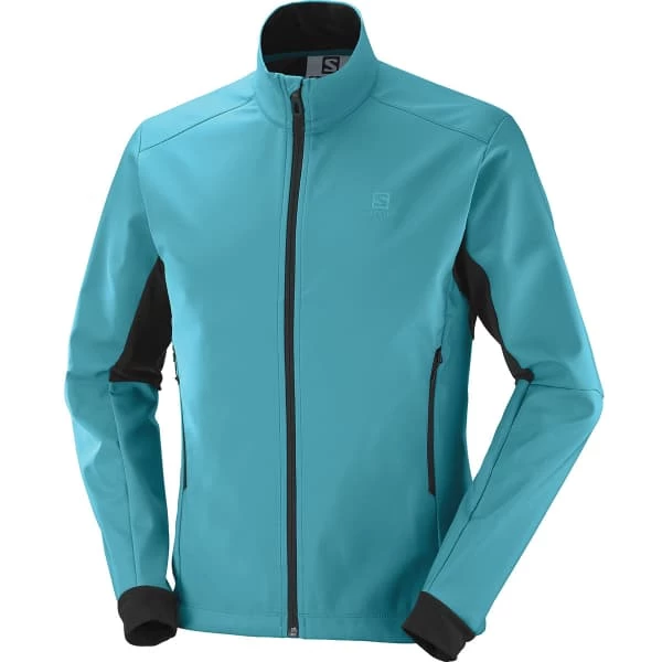 Vestes De Ski SALOMON AGILE SOFTSHELL JKT M BARRIER REEF/BLACK 21 Bleu 3 Vestes De Ski SALOMON AGILE SOFTSHELL JKT M BARRIER REEF/BLACK 21 Bleu