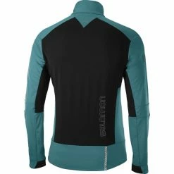 Vestes De Ski SALOMON GTX® PRO WS JKT M BARRIER REEF 21 Bleu / Noir -Vêtements hiver Homme Soldes 9 92414 gtx r pro ws jkt m barrier reef lc1615000 02