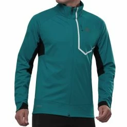 Vestes De Ski SALOMON GTX® PRO WS JKT M BARRIER REEF 21 Bleu / Noir -Vêtements hiver Homme Soldes 9 92414 gtx r pro ws jkt m barrier reef lc1615000 03