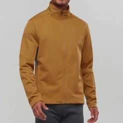 Vestes De Ski SALOMON GTX® WS SSHELL JKT M CUMIN 21 Marron -Vêtements hiver Homme Soldes 9 92421 gtx ws sshell jkt m cumin lc1616000 03