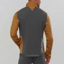 Vestes De Ski SALOMON GTX® WS SSHELL JKT M CUMIN 21 Marron -Vêtements hiver Homme Soldes 9 92421 gtx ws sshell jkt m cumin lc1616000 04