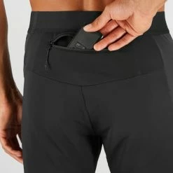 Collants De Ski SALOMON GTX® WS SSHELL TIGHT M BLACK 21 Noir -Vêtements hiver Homme Soldes 9 92424 gtx ws sshell tight m black lc1616500 04