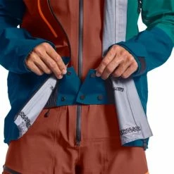 Vestes De Ski ORTOVOX 3L DEEP SHELL JACKET M PETROL BLUE 23 Bleu -Vêtements hiver Homme Soldes 9 93579 3l deep shell jacket m petrol blue 70850 pb 05