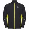 Vestes De Ski ODLO ENGVIK JACKET BLACK-EVENING PRIMROSE 22 Noir / Jaune