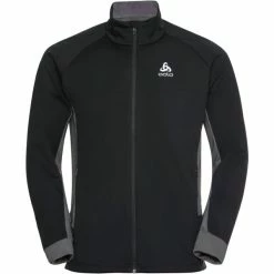 Vestes De Ski ODLO BRENSHOLMEN JACKET BLACK-NEW ODLO GRAPHITE GREY 23 Noir