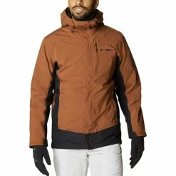 Vestes De Ski COLUMBIA LHOTSE III INTERCHANGE JACKET DARK AMBER BLACK 22 Marron / Noir