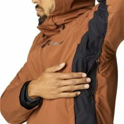 Vestes De Ski COLUMBIA LHOTSE III INTERCHANGE JACKET DARK AMBER BLACK 22 Marron / Noir -Vêtements hiver Homme Soldes 9 95895 lhotse iii interchange jacket dark amber black 1864256 242 06