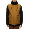 Vestes De Ski 686 SMARTY 5-IN-1 COMPLETE JACKET GOLDEN BROWN 21 Marron / Noir -Vêtements hiver Homme Soldes 9 96255 smarty 5 in 1 complete jacket golden brown m0w109 gb 01