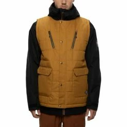 Vestes De Ski 686 SMARTY 5-IN-1 COMPLETE JACKET GOLDEN BROWN 21 Marron / Noir